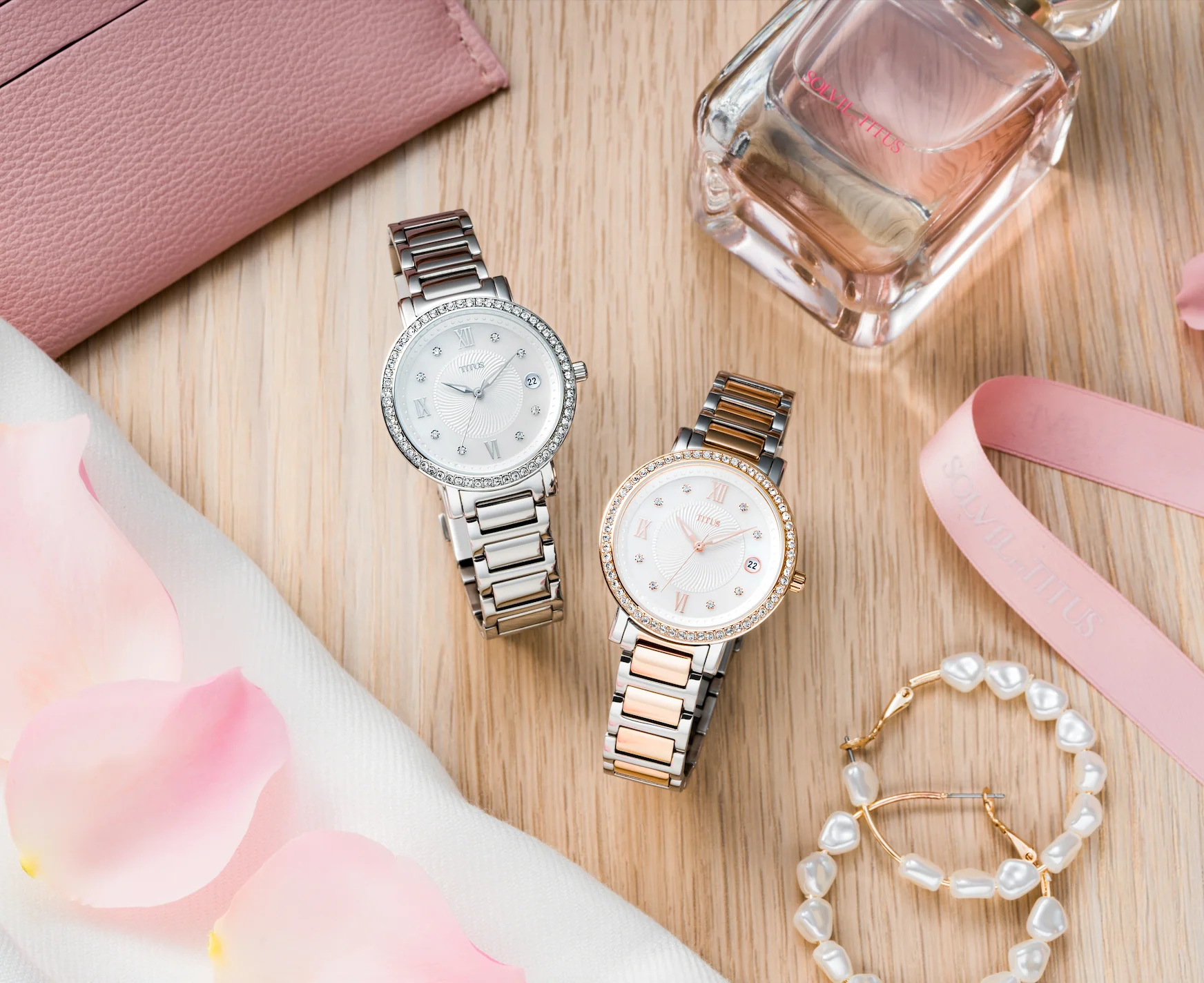 SOLVIL ET TITUS CHANDELIER W06-03200-001 3 HANDS DATE QUARTZ WOMEN WATCH - Image 5