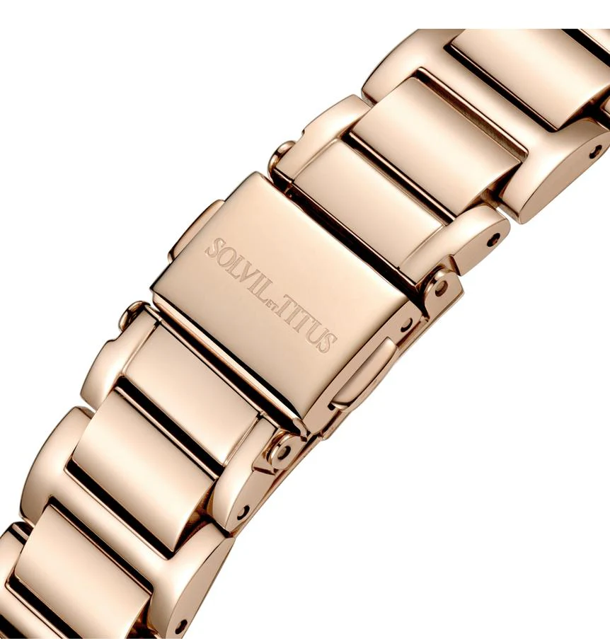 SOLVIL ET TITUS CHANDELIER W06-03200-003 3 HANDS DATE QUARTZ WOMEN WATCH - Image 4