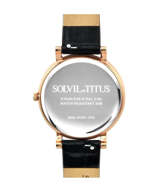 SOLVIL ET TITUS CHANDELIER W06-03261-003 3 HANDS WITH DAY NIGHT INDICATOR QUARTZ WOMEN WATCH - Image 3