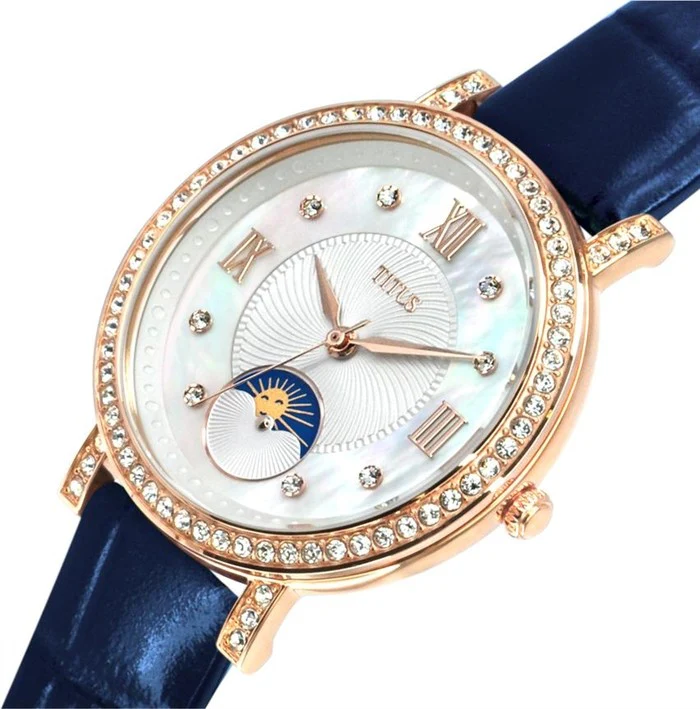 SOLVIL ET TITUS CHANDELIER W06-03261-005 3 HANDS WITH DAY NIGHT INDICATOR QUARTZ WOMEN WATCH - Image 2