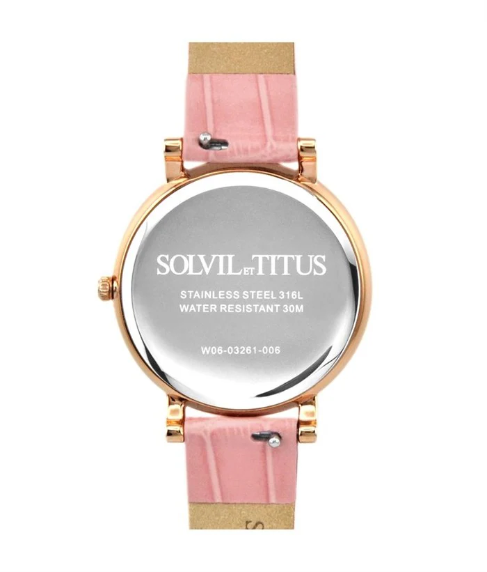 SOLVIL ET TITUS CHANDELIER W06-03261-006 3 HANDS WITH DAY NIGHT INDICATOR QUARTZ WOMEN WATCH - Image 3