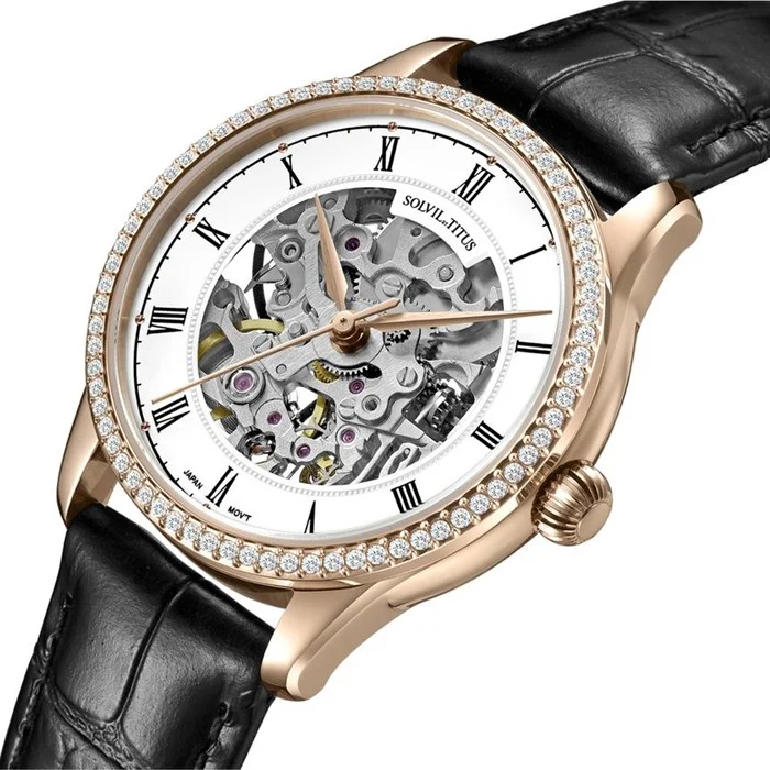 SOLVIL ET TITUS CLASSIC W06-03235-003 3 HANDS AUTOMATIC WOMEN WATCH - Image 2
