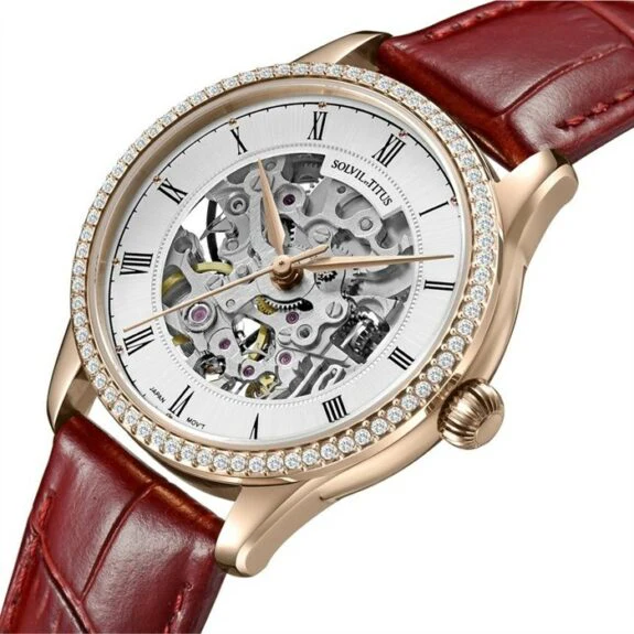 SOLVIL ET TITUS CLASSIC W06-03235-004 3 HANDS AUTOMATIC WOMEN WATCH - Image 2