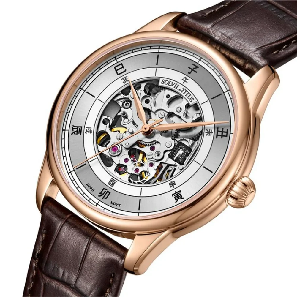SOLVIL ET TITUS CLASSIC W06-03309-006 3 HANDS AUTOMATIC MEN WATCH - Image 2
