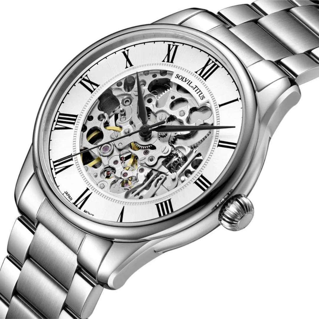 SOLVIL ET TITUS CLASSIC W06-03309-007 3 HANDS AUTOMATIC MEN WATCH - Image 2