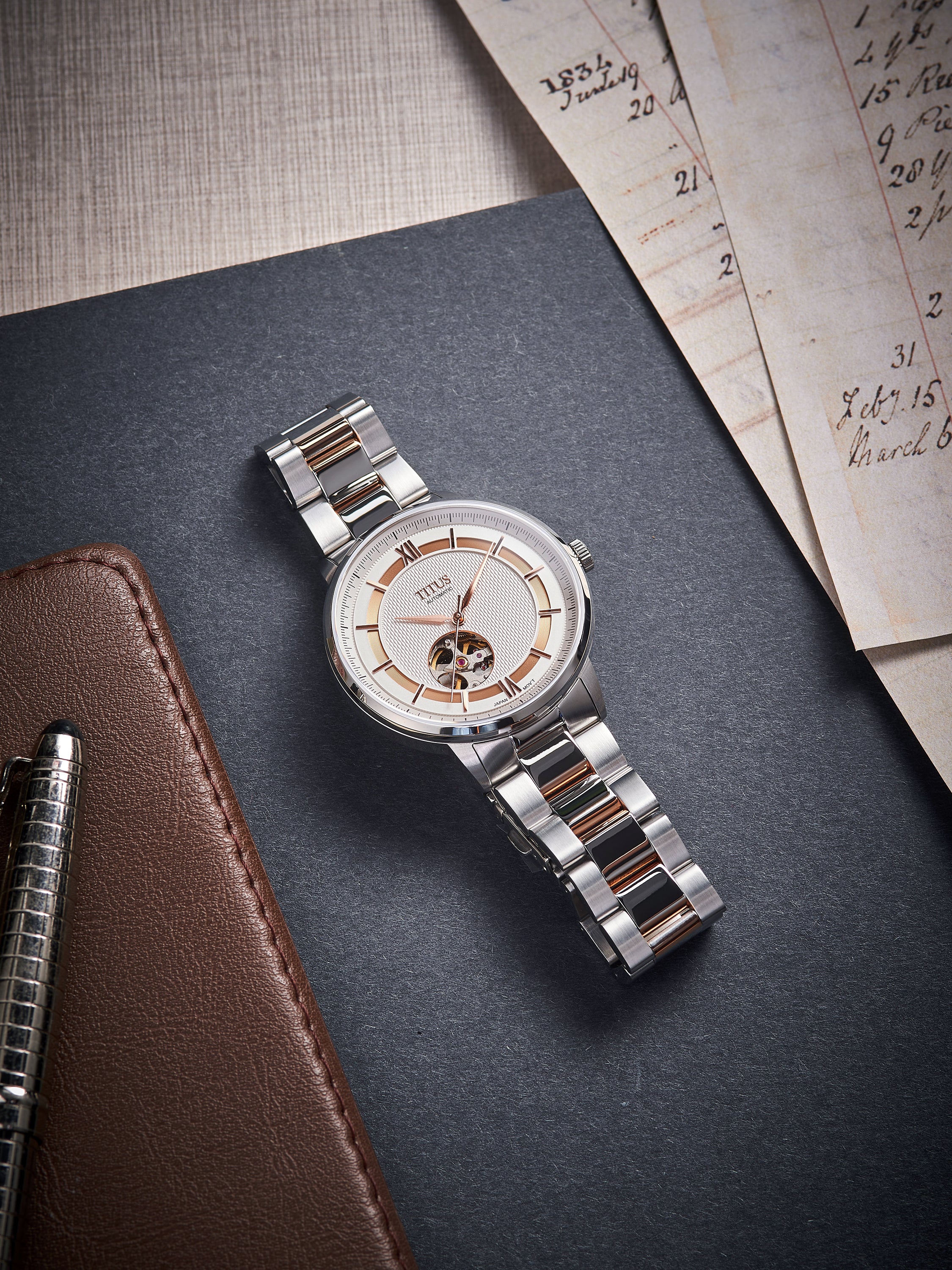 SOLVIL ET TITUS ENLIGHT W06-03277-002 3 HANDS AUTOMATIC MEN WATCH - Image 7