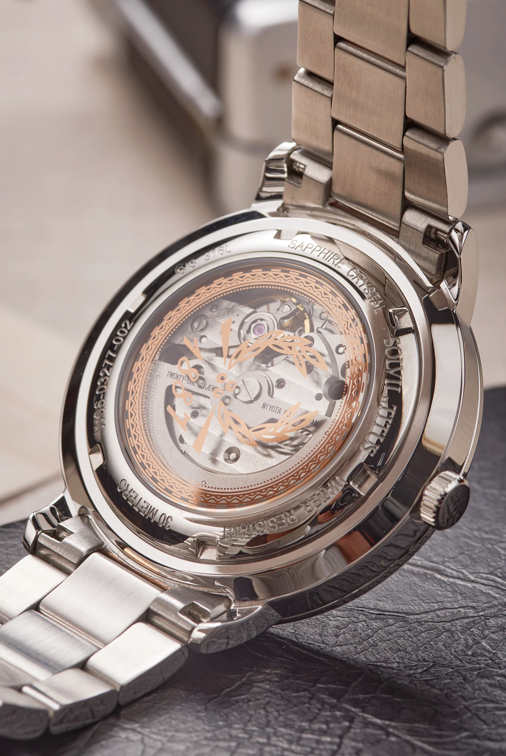 SOLVIL ET TITUS ENLIGHT W06-03277-002 3 HANDS AUTOMATIC MEN WATCH - Image 9