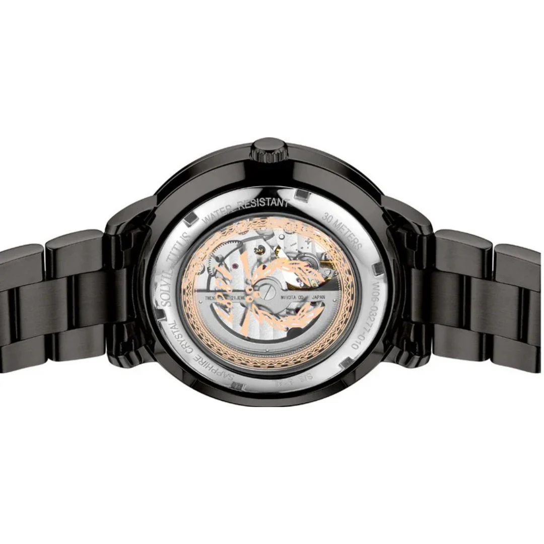 SOLVIL ET TITUS ENLIGHT W06-03277-010 3 HANDS AUTOMATIC MEN WATCH - Image 4