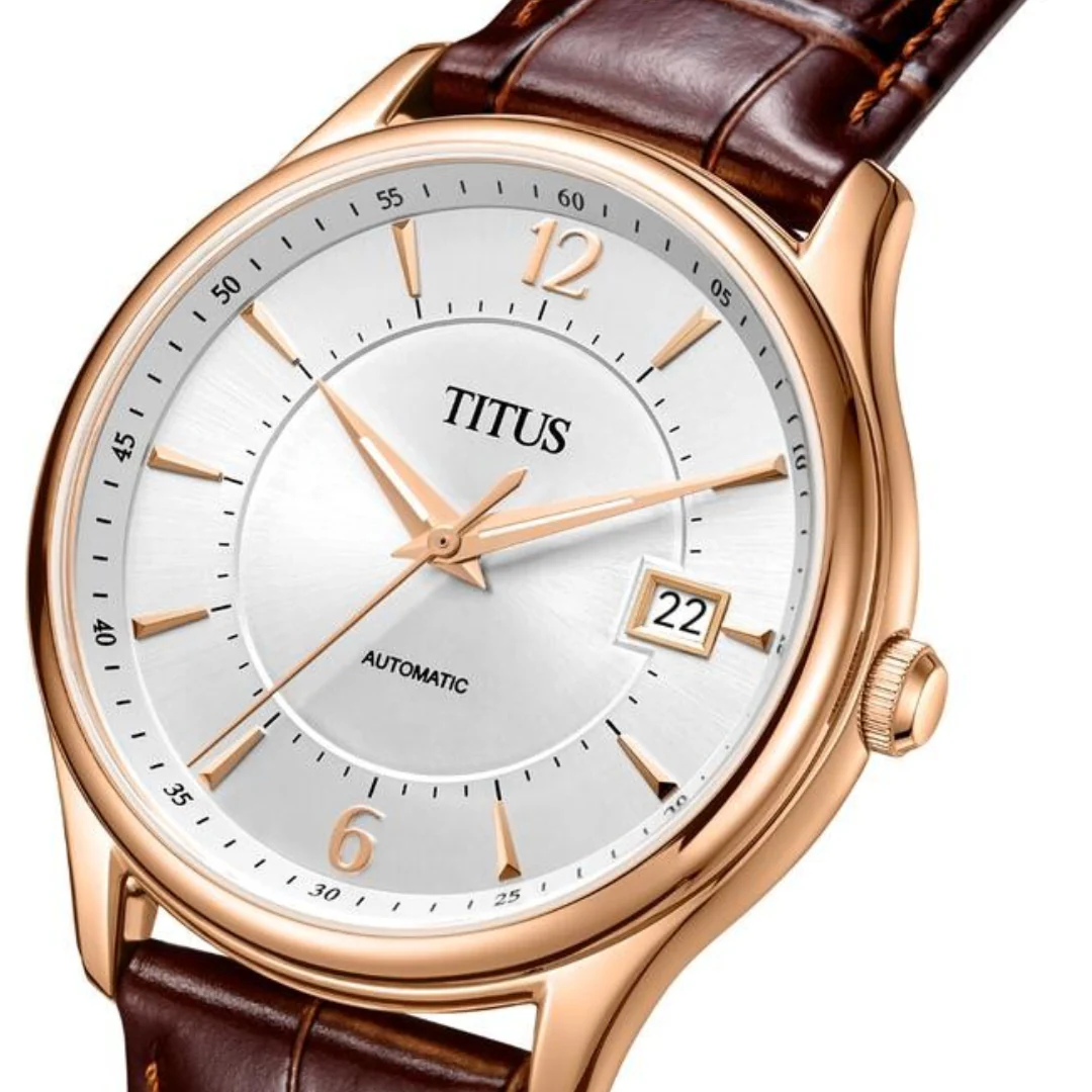 SOLVIL ET TITUS EXQUISITE W06-03273-003 3 HANDS DATE AUTOMATIC MEN WATCH - Image 2