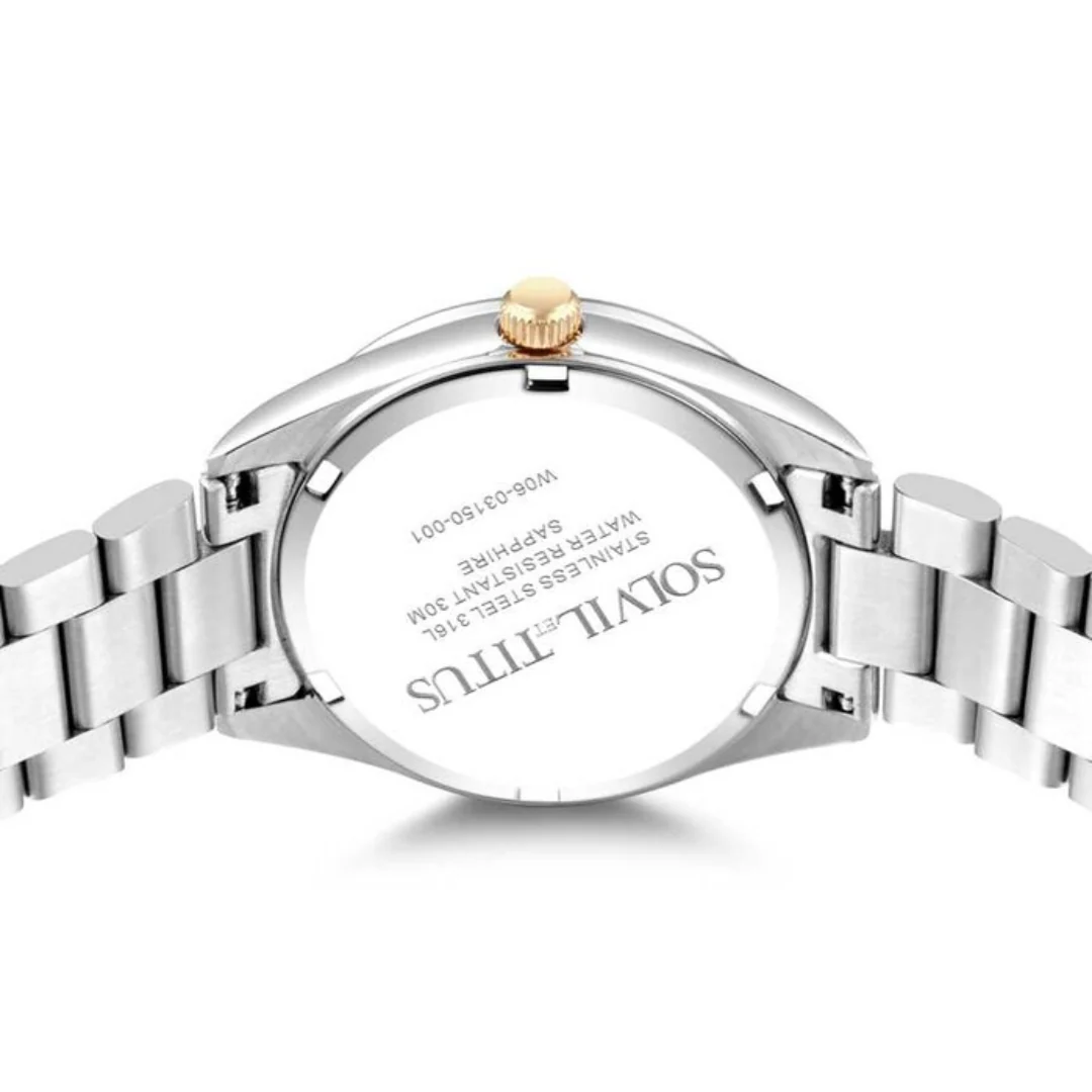 SOLVIL ET TITUS FAIR LADY W06-03150-001 3 HANDS QUARTZ WOMEN WATCH - Image 3