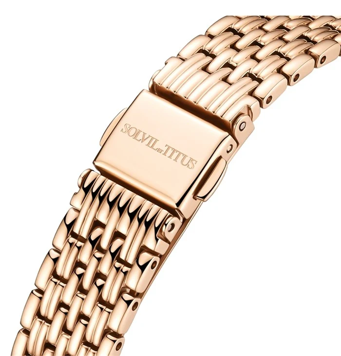 SOLVIL ET TITUS FAIR LADY W06-03025-008 3 HANDS DATE QUARTZ WOMEN WATCH - Image 4