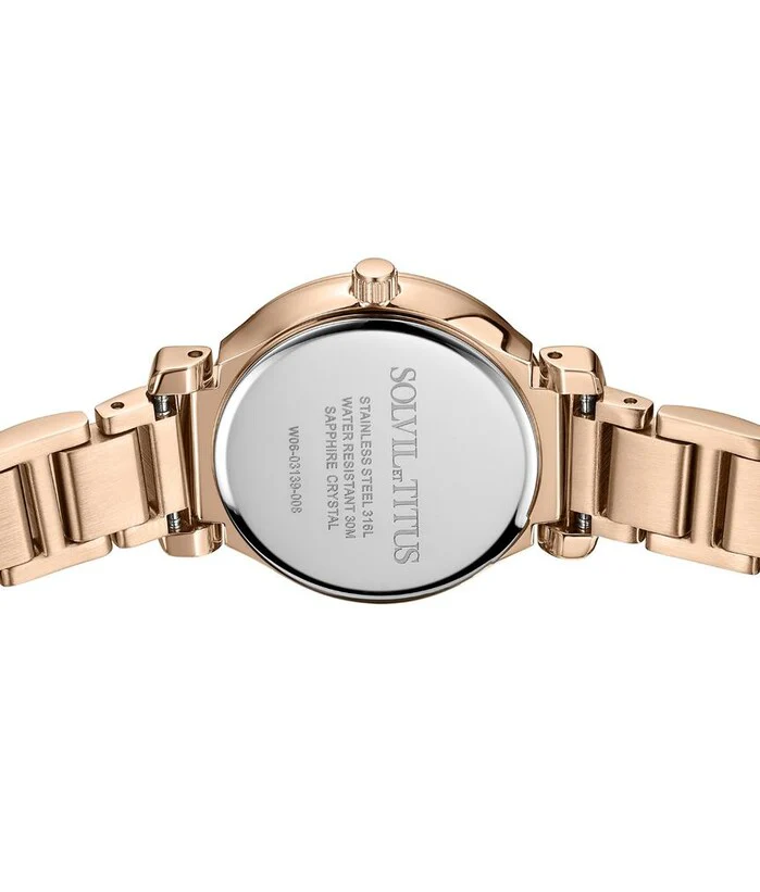 SOLVIL ET TITUS FAIR LADY W06-03139-008 3 HANDS DATE QUARTZ WOMEN WATCH - Image 3