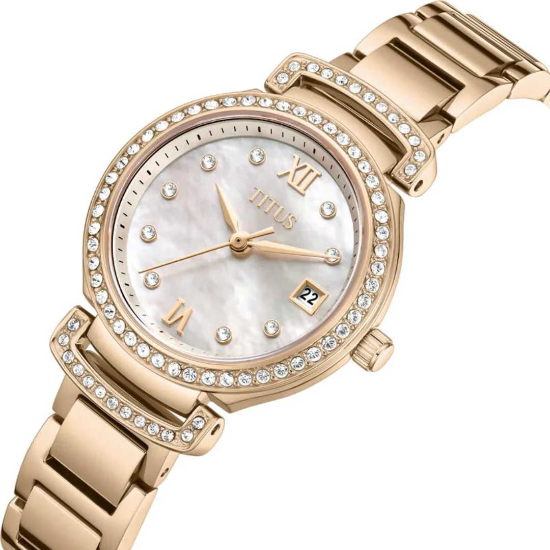 SOLVIL ET TITUS FAIR LADY W06-03139-020 3 HANDS DATE QUARTZ WOMEN WATCH - Image 2