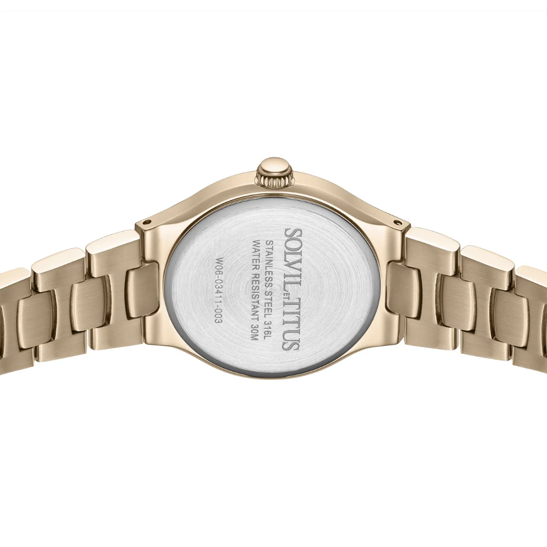 SOLVIL ET TITUS FAIR LADY W06-03411-003 3 HANDS QUARTZ WOMEN WATCH - Image 3