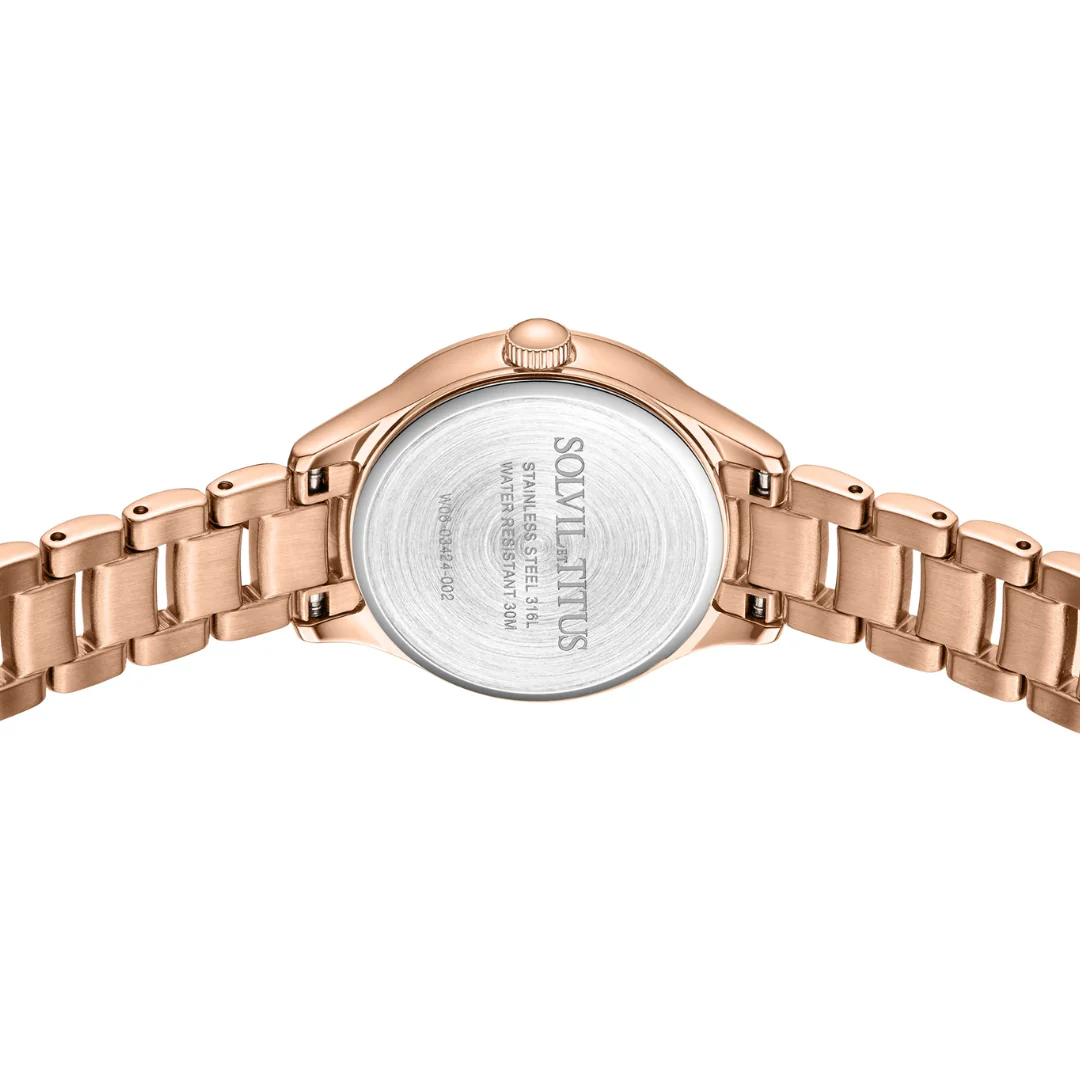 SOLVIL ET TITUS FAIR LADY W06-03424-002 3 HANDS QUARTZ WOMEN WATCH - Image 3