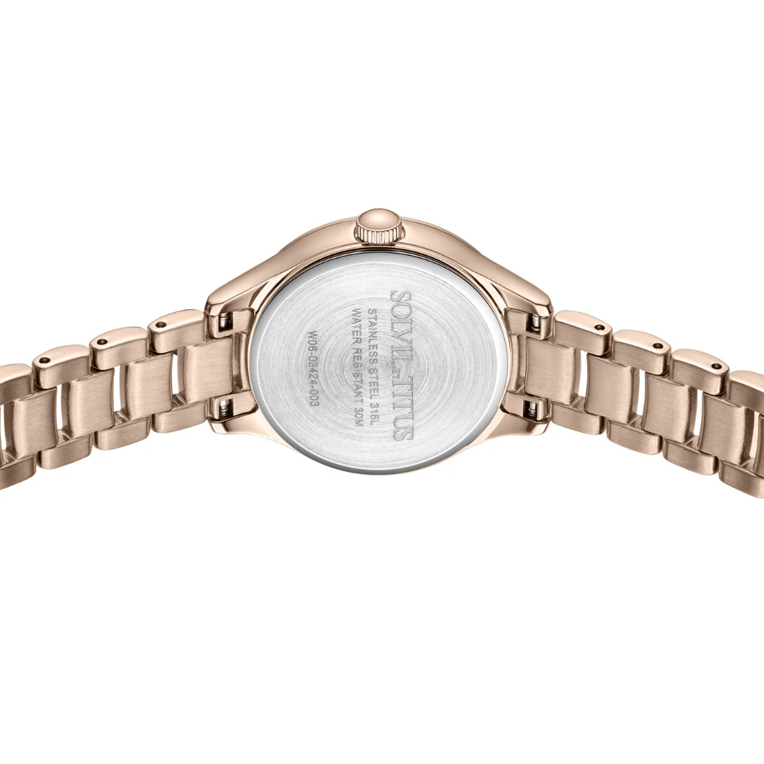 SOLVIL ET TITUS FAIR LADY W06-03424-003 3 HANDS QUARTZ WOMEN WATCH - Image 3
