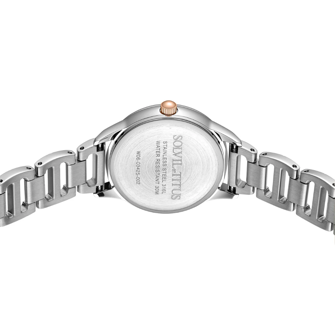 SOLVIL ET TITUS FAIR LADY W06-03425-002 3 HANDS QUARTZ WOMEN WATCH - Image 3