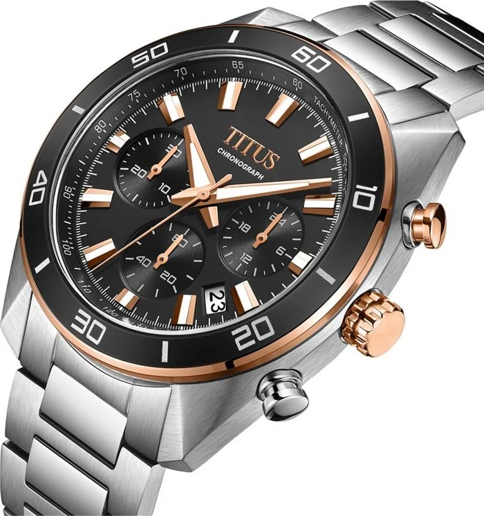 SOLVIL ET TITUS MODERNIST W06-03265-002 CHRONOGRAPH QUARTZ MEN WATCH - Image 2