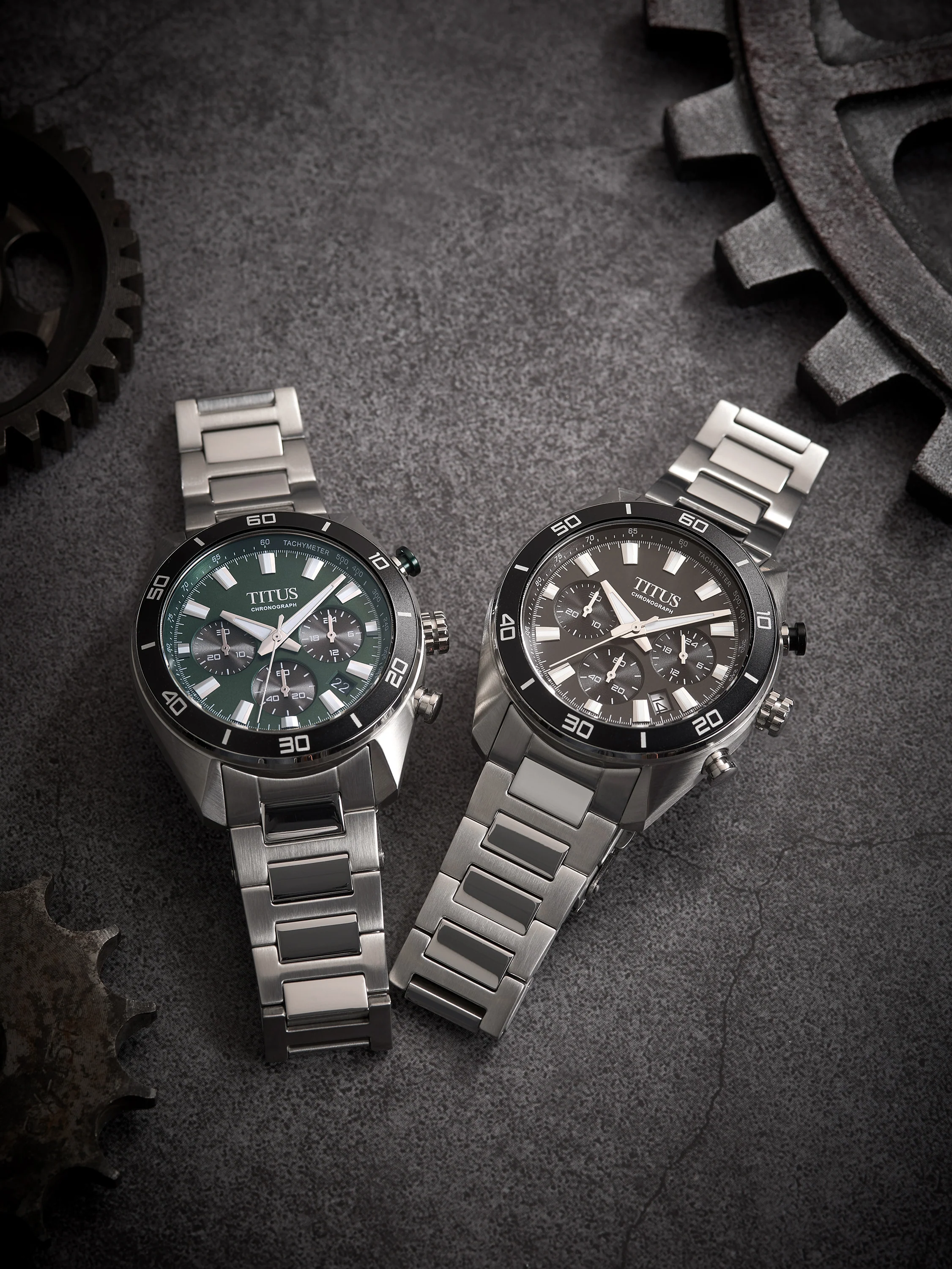 SOLVIL ET TITUS MODERNIST W06-03265-004 CHRONOGRAPH QUARTZ MEN WATCH - Image 7