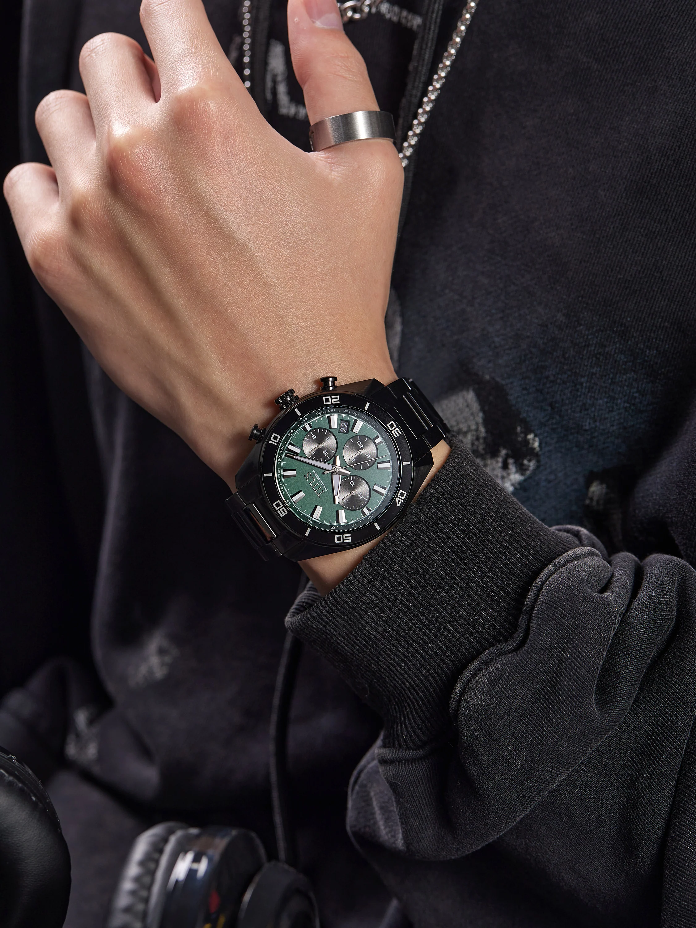 SOLVIL ET TITUS MODERNIST W06-03265-007 CHRONOGRAPH QUARTZ MEN WATCH - Image 5
