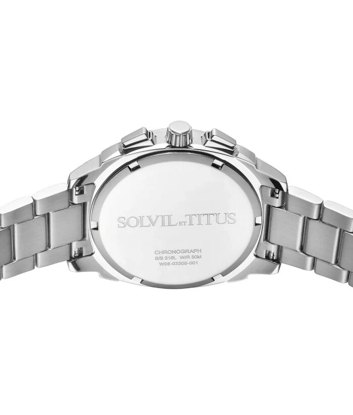 SOLVIL ET TITUS MODERNIST W06-03308-001 CHRONOGRAPH QUARTZ MEN WATCH - Image 3