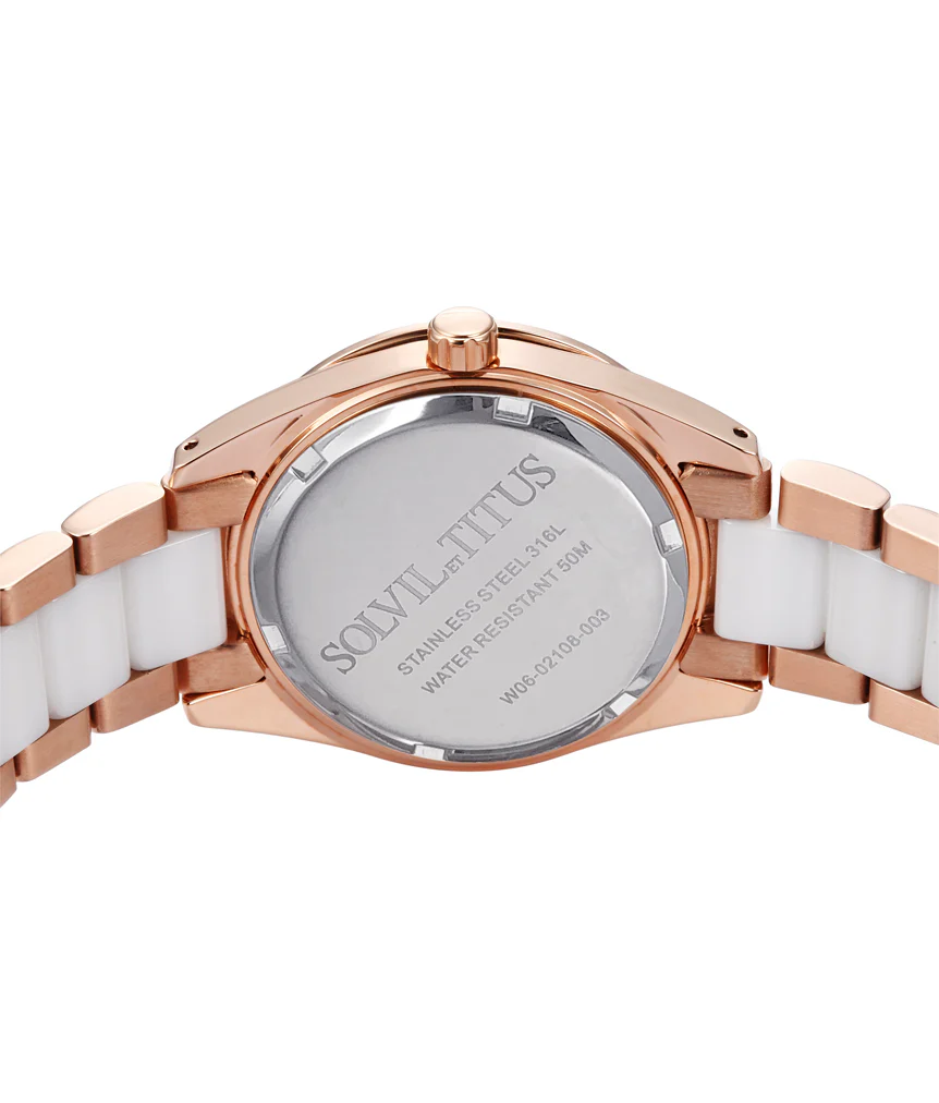 SOLVIL ET TITUS PERSE W06-02108-003 MULTI-FUNCTION QUARTZ WOMEN WATCH - Image 3