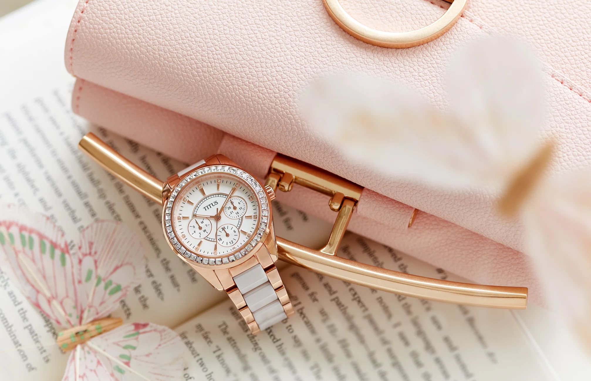 SOLVIL ET TITUS PERSE W06-02108-003 MULTI-FUNCTION QUARTZ WOMEN WATCH - Image 8