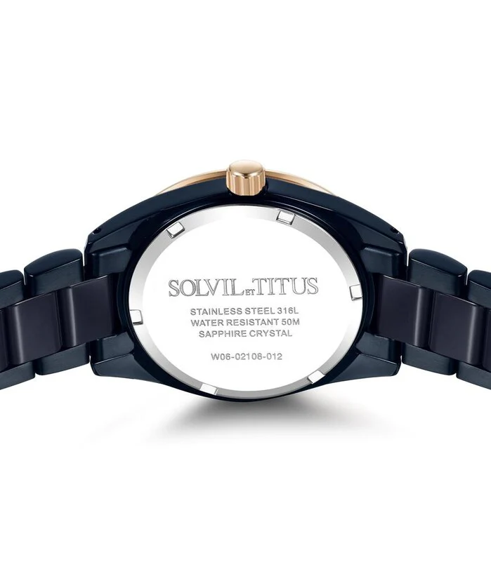 SOLVIL ET TITUS PERSE W06-02108-012 MULTI-FUNCTION QUARTZ WOMEN WATCH - Image 3