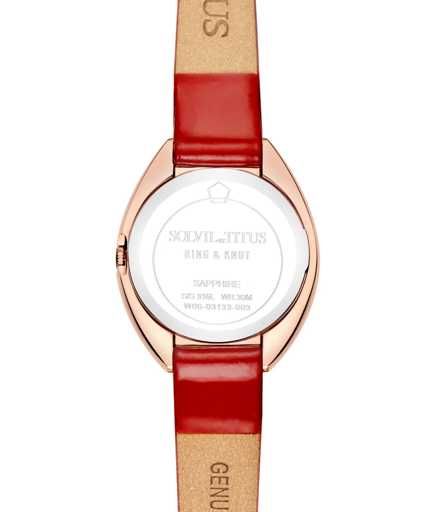 SOLVIL ET TITUS RING & KNOT W06-03133-003 2 HANDS QUARTZ WOMEN WATCH - Image 3