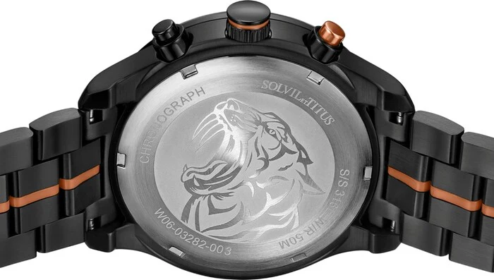 SOLVIL ET TITUS SABER W06-03282-003 CHRONOGRAPH QUARTZ MEN WATCH - Image 3