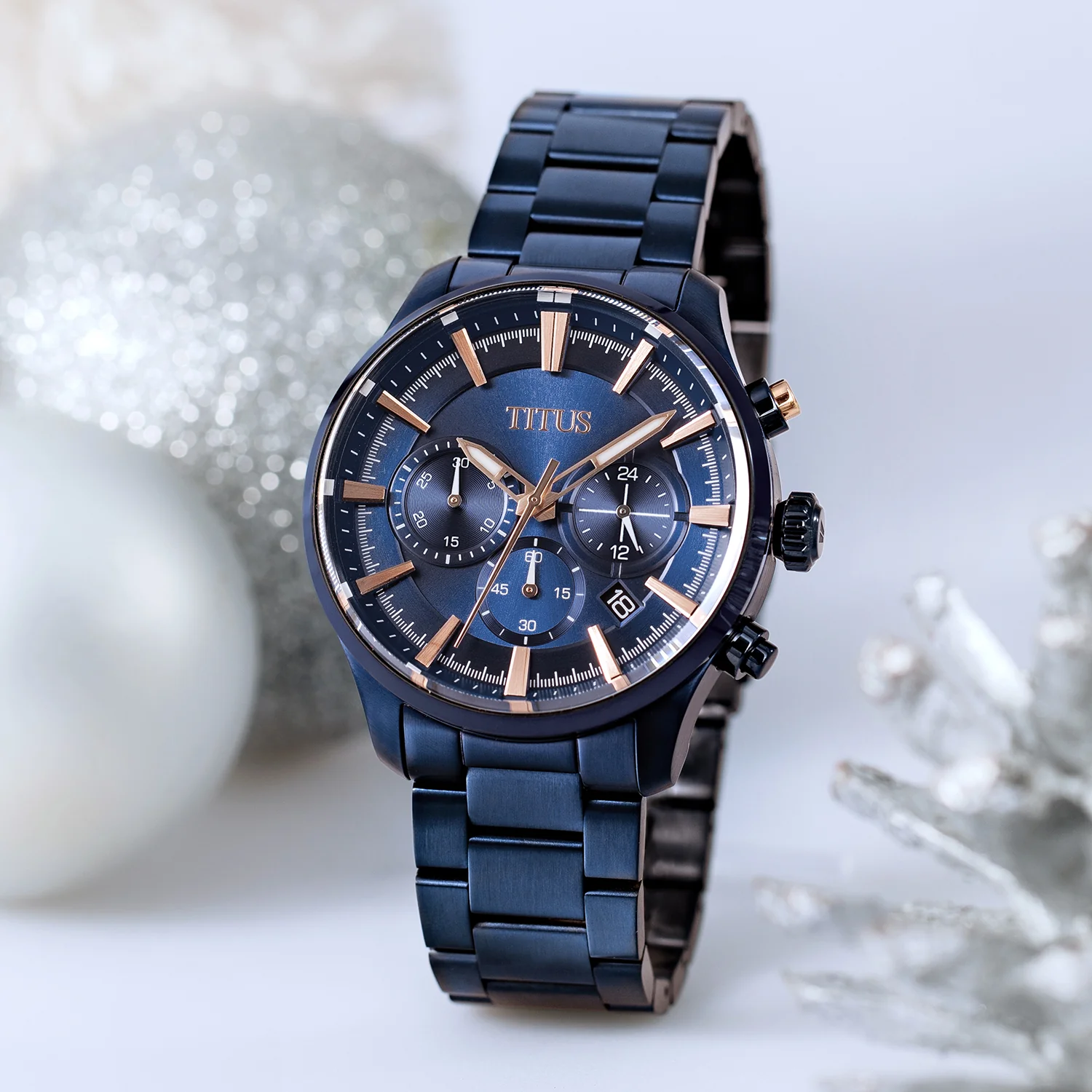 SOLVIL ET TITUS SABER W06-03286-001 CHRONOGRAPH QUARTZ MEN WATCH - Image 5