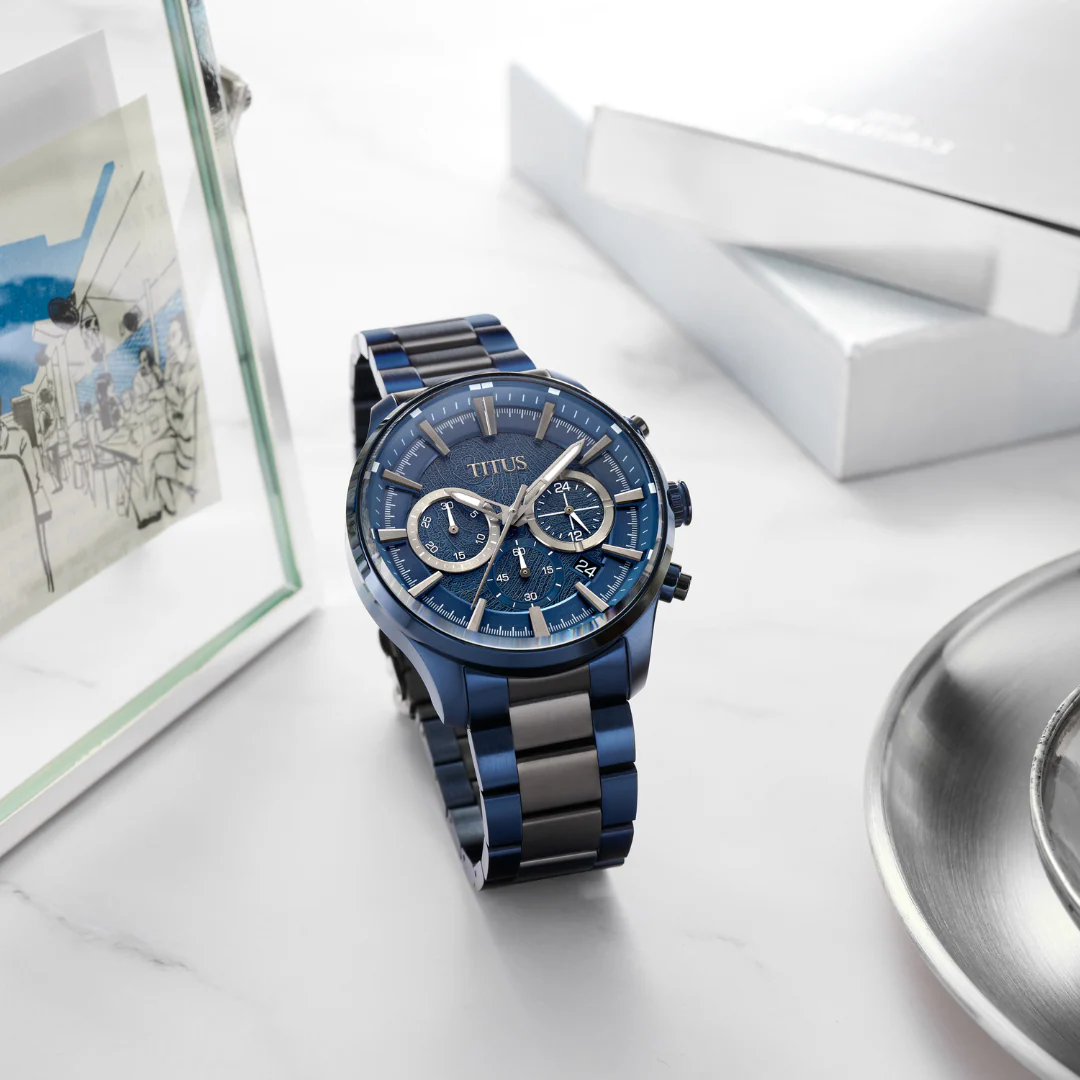 SOLVIL ET TITUS SABER W06-03287-008 CHRONOGRAPH QUARTZ MEN WATCH - Image 5