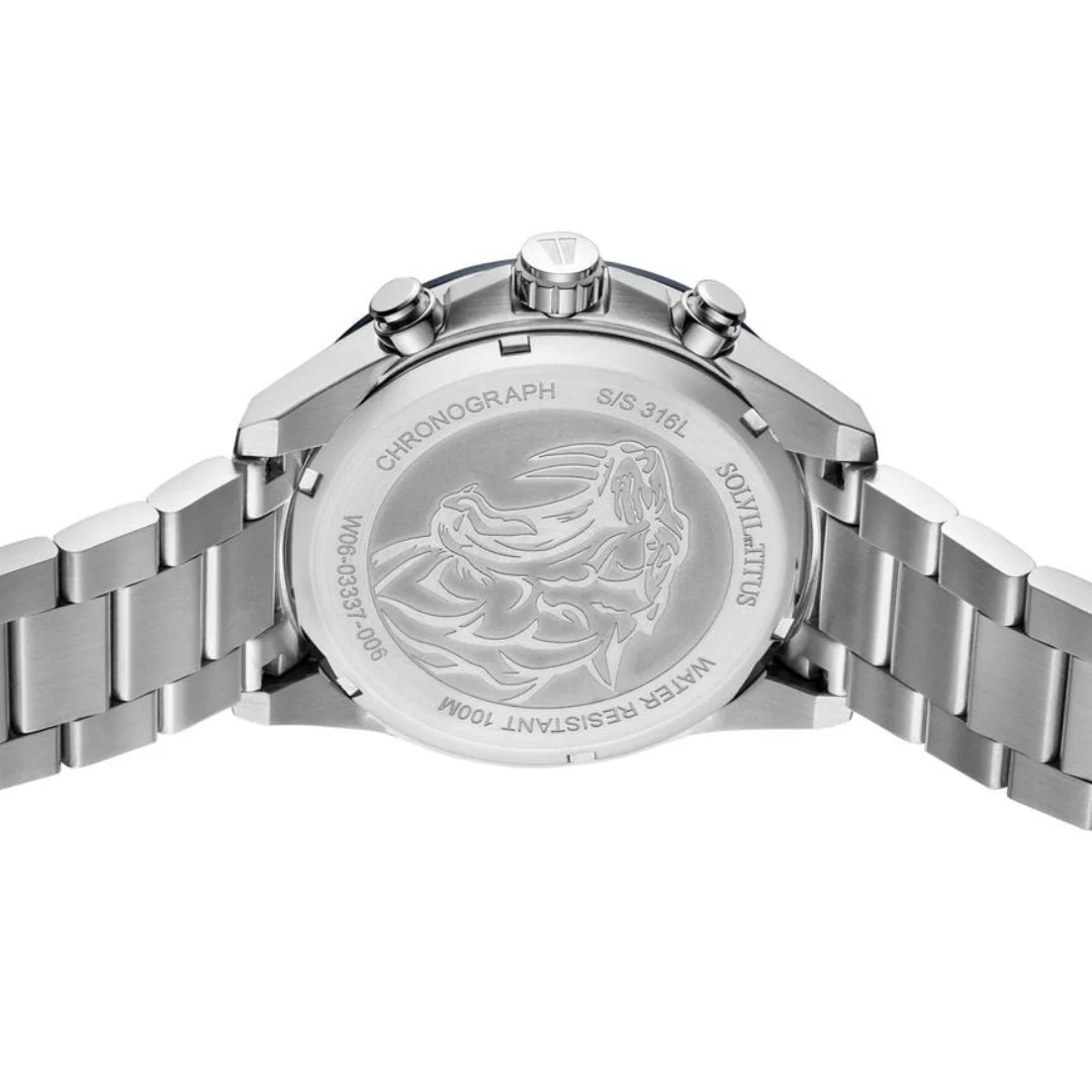 SOLVIL ET TITUS SABER W06-03337-006 CHRONOGRAPH QUARTZ MEN WATCH - Image 4