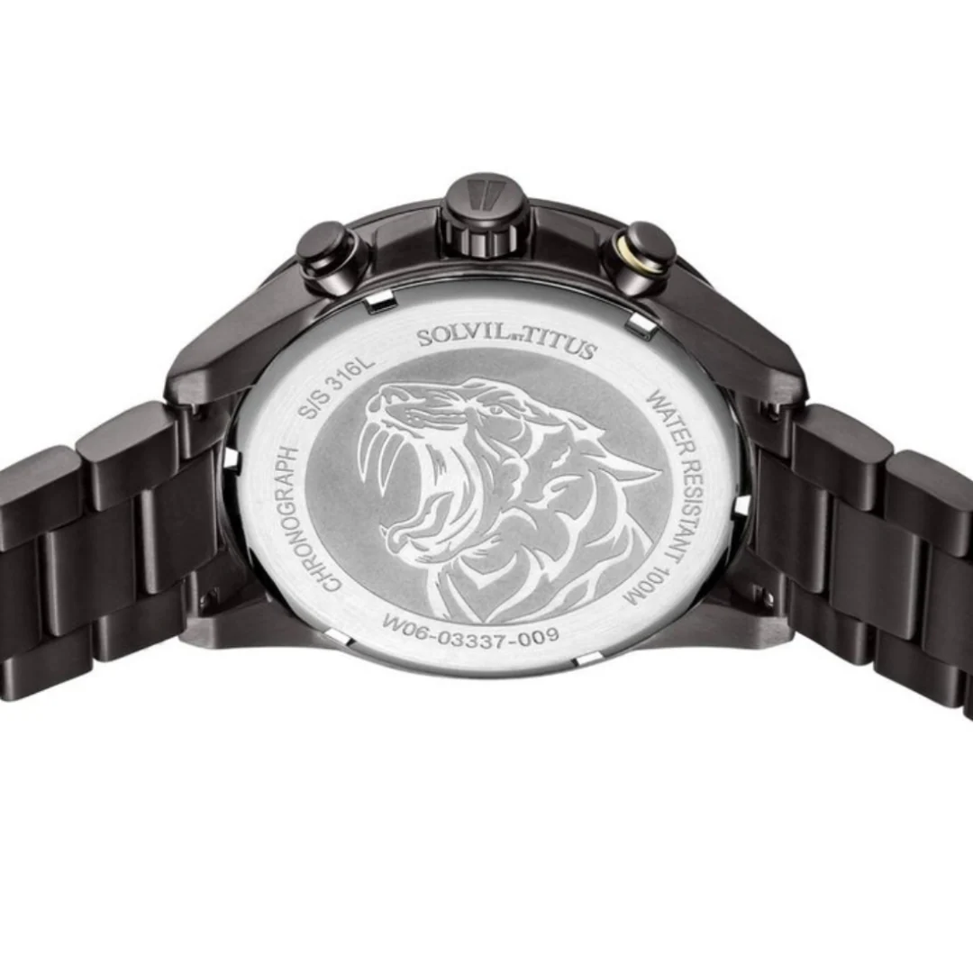 SOLVIL ET TITUS SABER W06-03337-009 CHRONOGRAPH QUARTZ MEN WATCH - Image 4