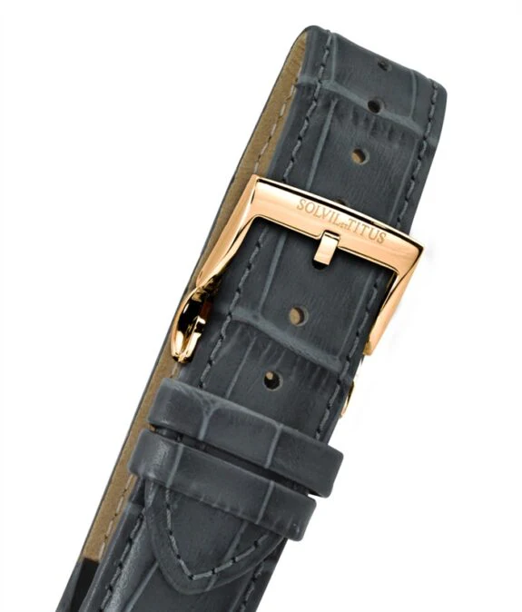 SOLVIL ET TITUS SILVERLIGHT W06-03229-008 3 HANDS DATE MECHANICAL MEN WATCH - Image 4