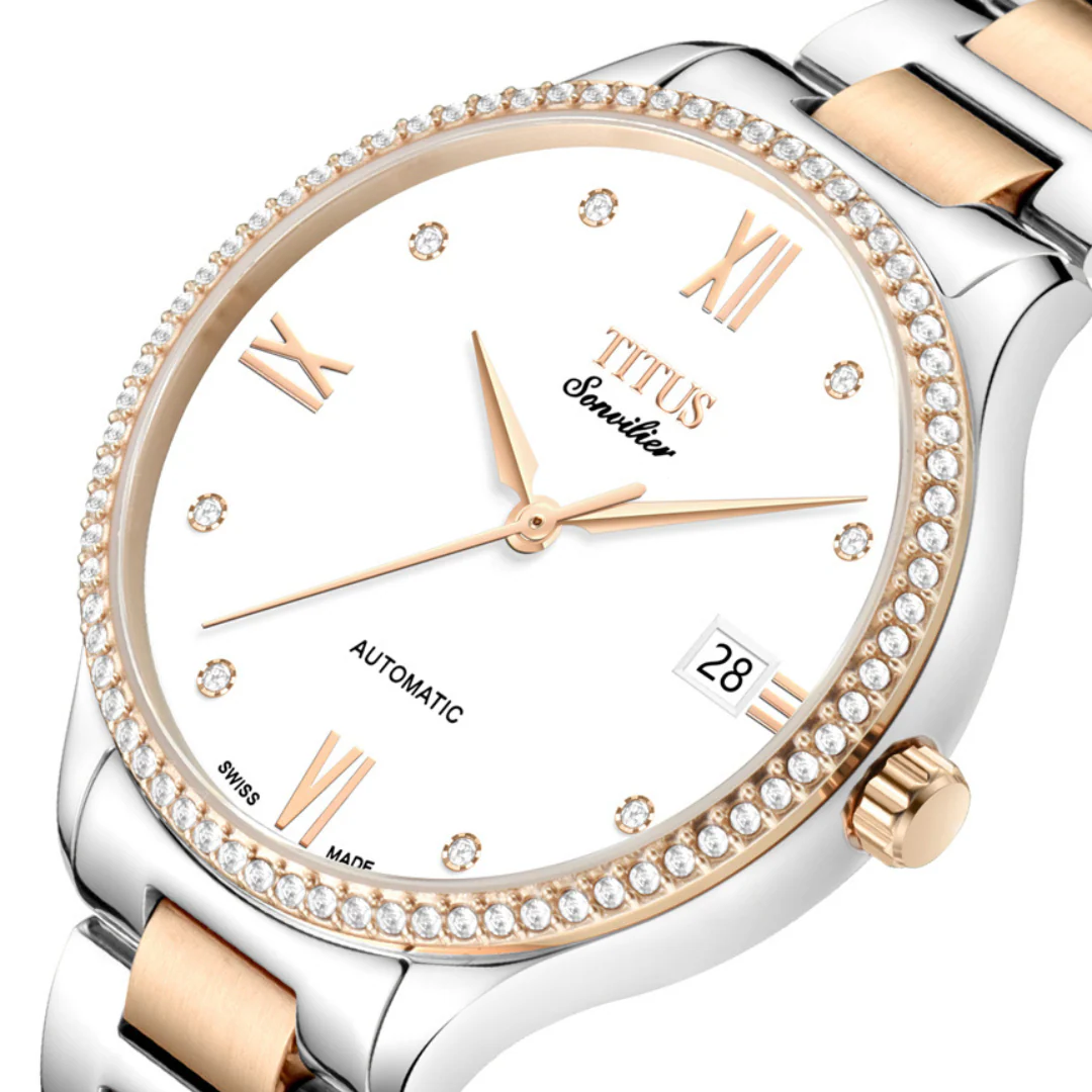 SOLVIL ET TITUS SONVILIER W06-03116-003 3 HANDS DATE AUTOMATIC WOMEN WATCH - Image 2
