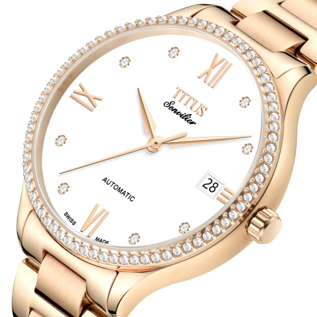 SOLVIL ET TITUS SONVILIER W06-03116-004 3 HANDS DATE AUTOMATIC WOMEN WATCH - Image 2
