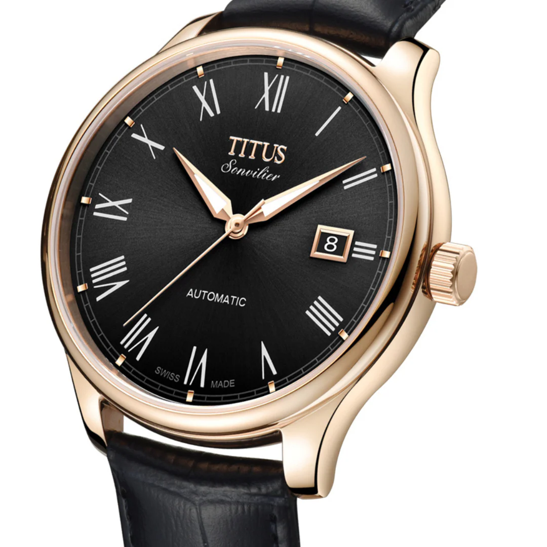 SOLVIL ET TITUS SONVILIER W06-03040-001 3 HANDS DATE AUTOMATIC MEN WATCH - Image 2