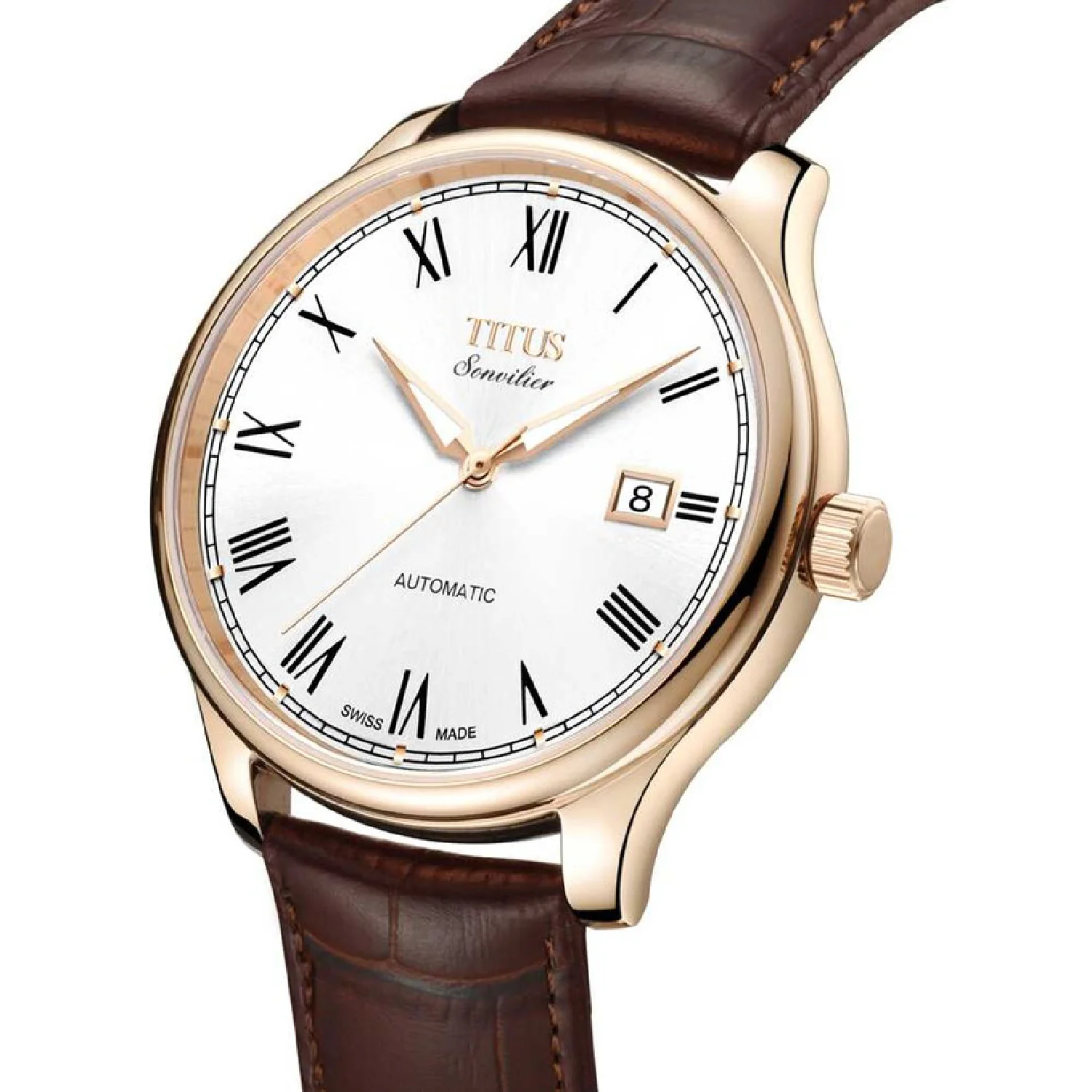 SOLVIL ET TITUS SONVILIER W06-03040-002 3 HANDS DATE AUTOMATIC MEN WATCH - Image 2