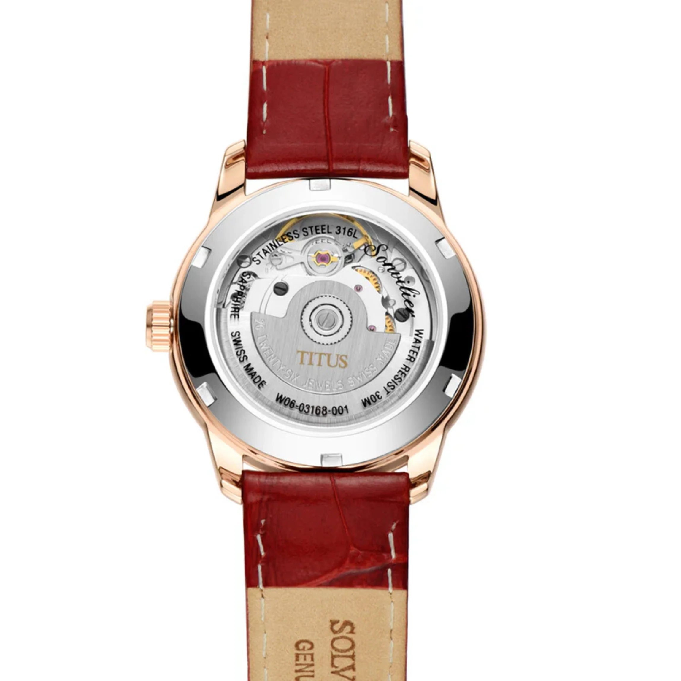 SOLVIL ET TITUS SONVILIER W06-03168-001 3 HANDS DATE AUTOMATIC WOMEN WATCH - Image 3