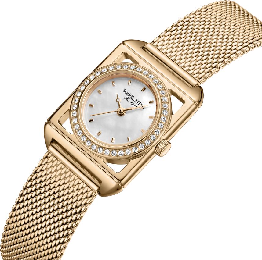 SOLVIL ET TITUS THE LETTER W06-03344-001 3 HANDS QUARTZ STAINLESS STEEL WOMEN WATCH - Image 2