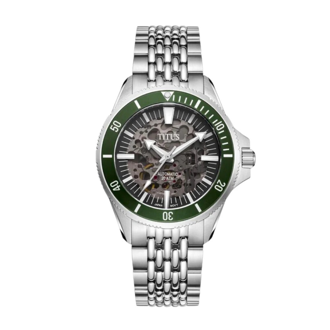 SOLVIL ET TITUS VALOR W06-03296-004 3 HANDS SKELETON MECHANICAL MEN WATCH