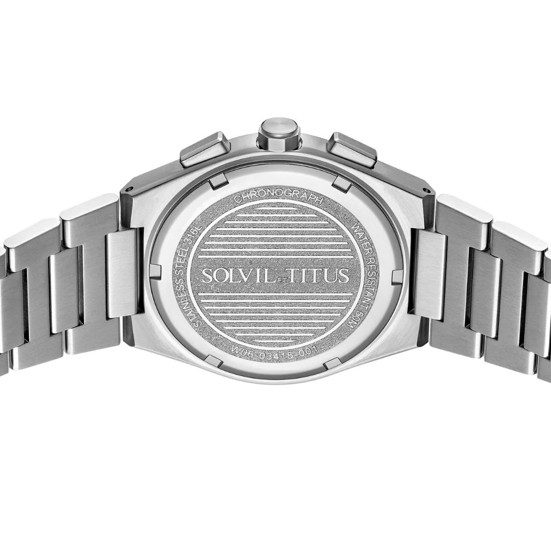 SOLVIL ET TITUS VINYL W06-03415-001 CHRONOGRAPH QUARTZ MEN WATCH - Image 3