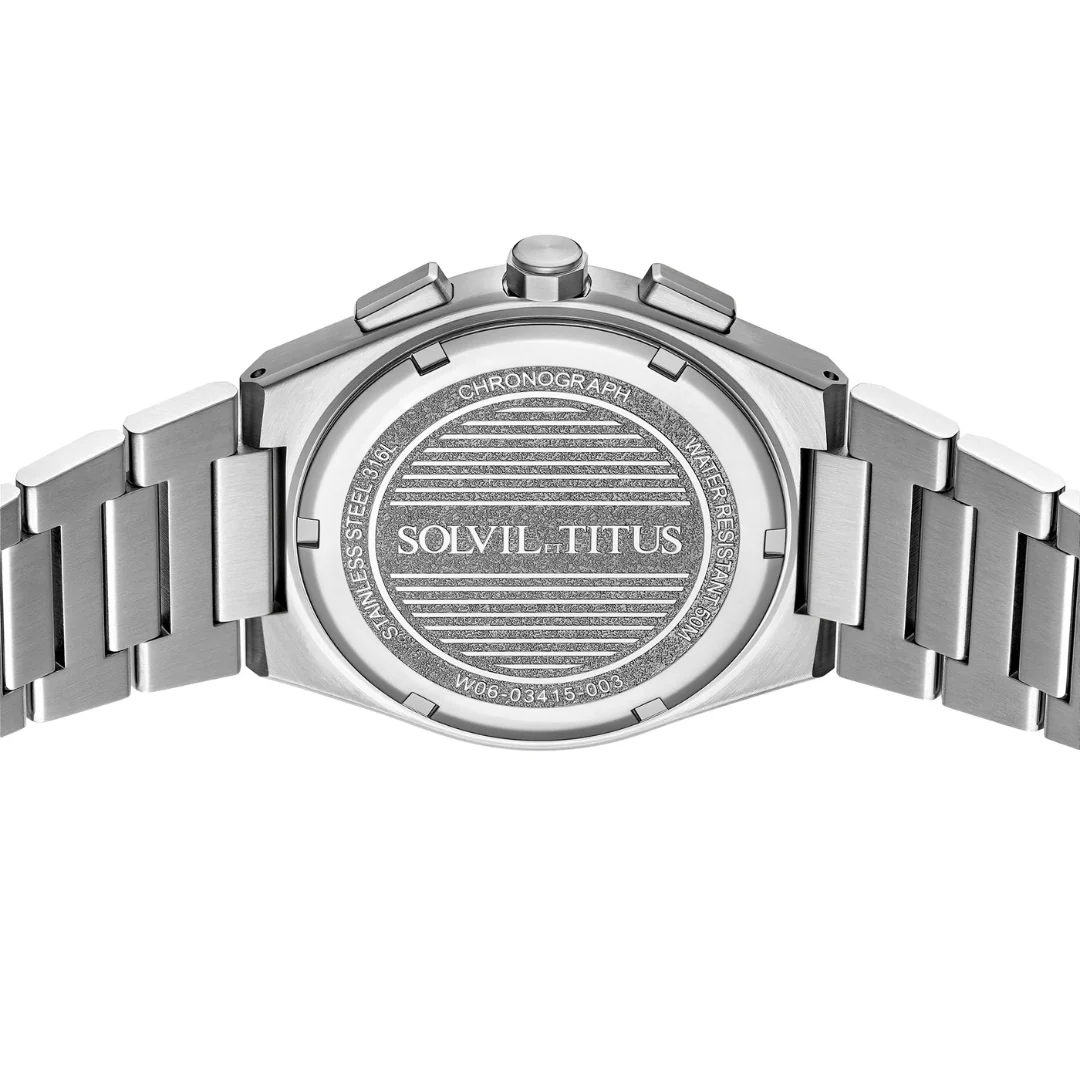 SOLVIL ET TITUS VINYL W06-03415-003 CHRONOGRAPH QUARTZ MEN WATCH - Image 3