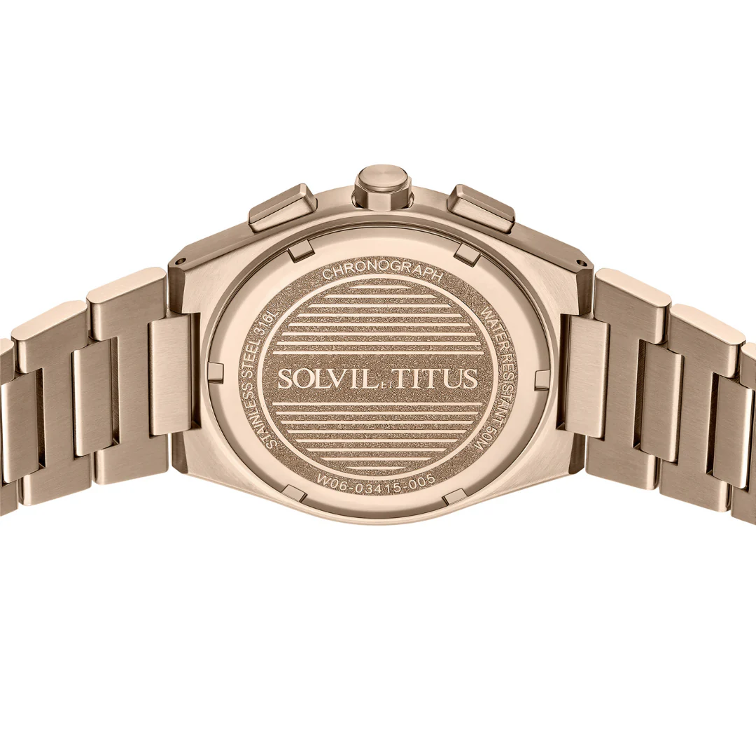 SOLVIL ET TITUS VINYL W06-03415-005 CHRONOGRAPH QUARTZ MEN WATCH - Image 3