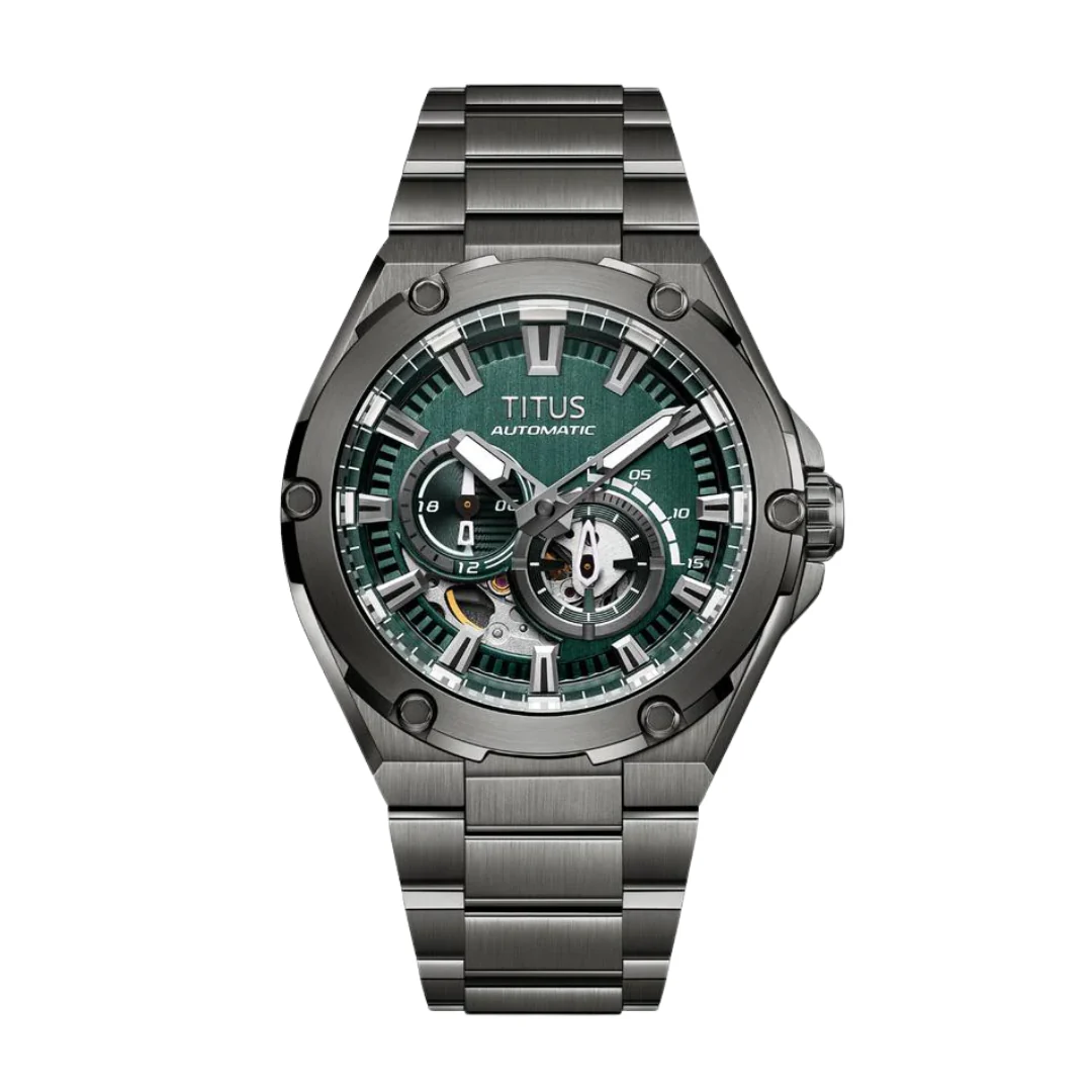 SOLVIL ET TITUS VOYAGER W06-03410-002 MULTI-FUNCTION AUTOMATIC MEN WATCH