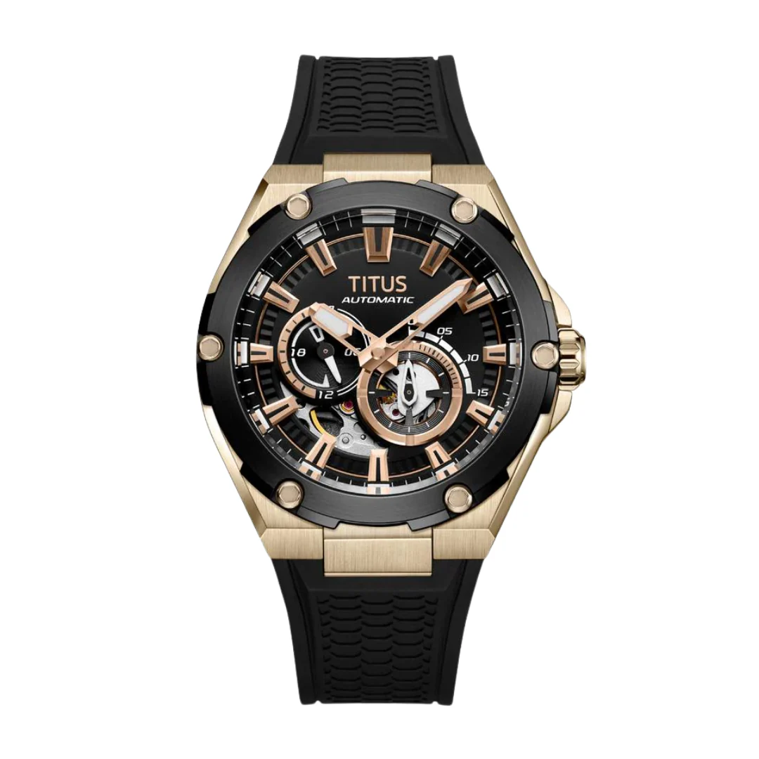 SOLVIL ET TITUS VOYAGER W06-03410-006 MULTI-FUNCTION AUTOMATIC MEN WATCH