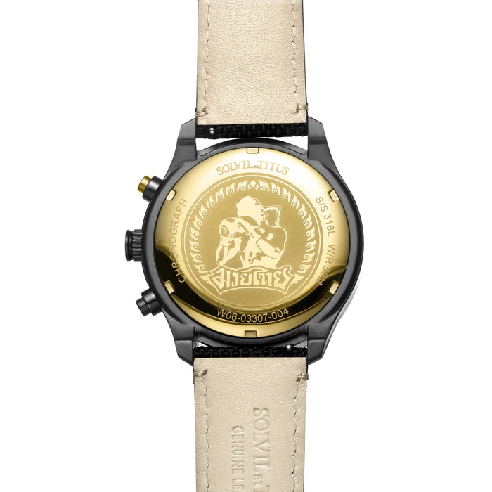 SOLVIL ET TITUS W06-03307-004 SPECIAL EDITION MUAY THAI CHRONOGRAPH WATCH - Image 3