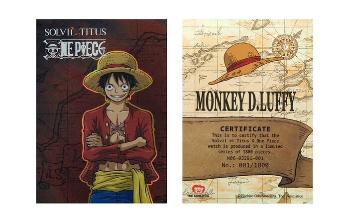 Solvil et Titus x One Piece "Luffy" Interlude Chronograph Quartz Leather Men Watch W06-03291-001 - Image 9
