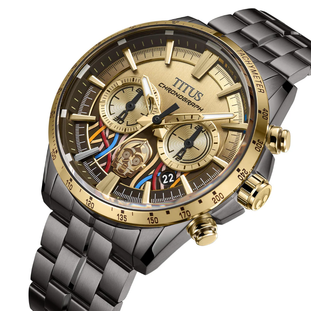 SOLVIL ET TITUS X STAR WARS 'C-3PO' W06-03365-004 LIMITED EDITION SABER CHRONOGRAPH QUARTZ MEN WATCH - Image 2